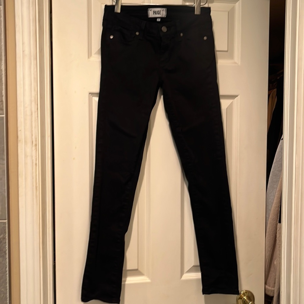 Paige Black denim skinny jeans size 25